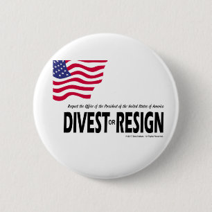 Badge Rond 5 Cm Respectez la présidence… privent ou démissionn