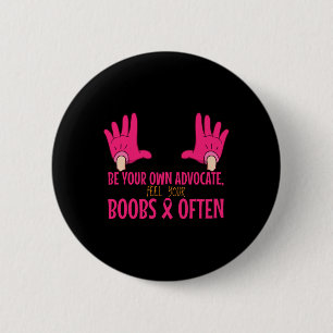 Badge Rond 5 Cm Ressentez votre cancer du sein Défendez la sensibi
