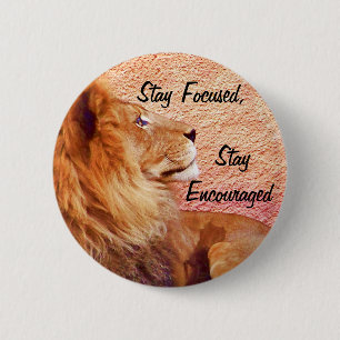 Badge Rond 5 Cm Rester concentré_