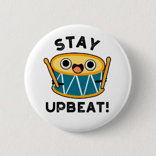 Badge Rond 5 Cm Restez À L'Écart Positif Optimale