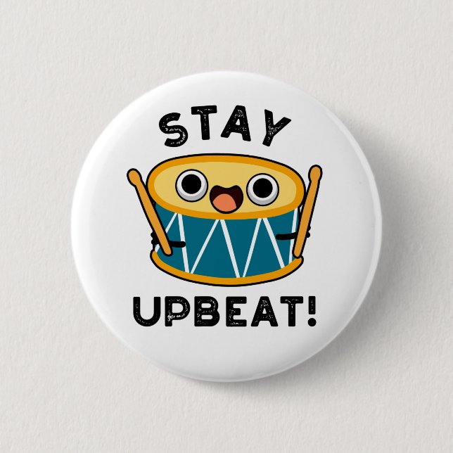 Badge Rond 5 Cm Restez À L'Écart Positif Optimale (Devant)