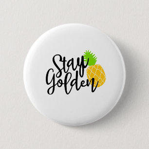 Badge Rond 5 Cm Restez en or