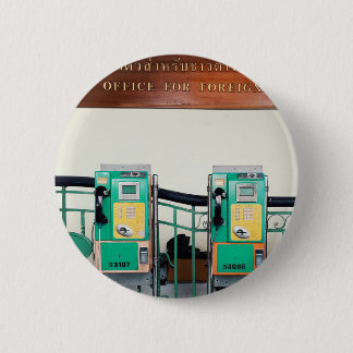 Badge Rond 5 Cm "Restons en contact"