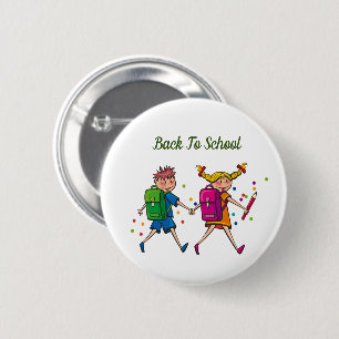 Badge Rond 5 Cm Retour À L'École