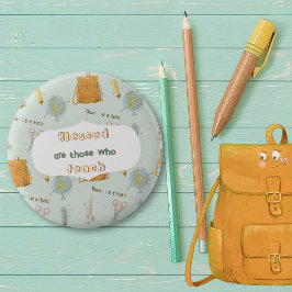 Badge Rond 5 Cm Retour à l'école amis