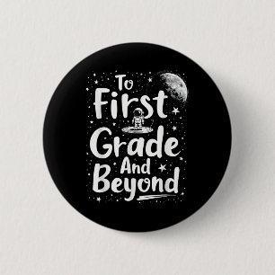 Badge Rond 5 Cm Retour en première année et au-delà Drôle de premi