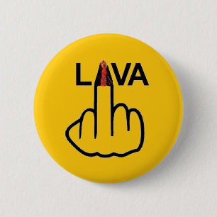 Badge Rond 5 Cm Retourner de lave du bouton