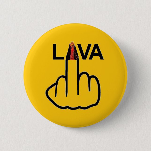 Badge Rond 5 Cm Retourner de lave du bouton (Devant)