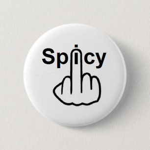 Badge Rond 5 Cm Retourner épicé du bouton