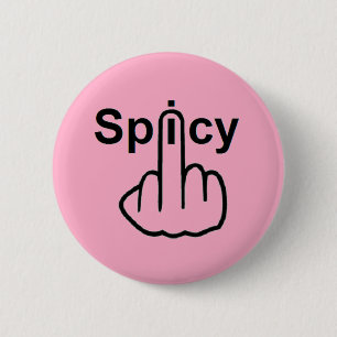 Badge Rond 5 Cm Retourner épicé du bouton