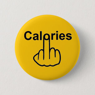 Badge Rond 5 Cm Retourner les calories du bouton