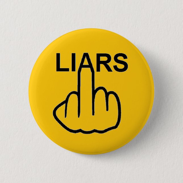 Badge Rond 5 Cm Retourner les menteurs de bouton (Devant)