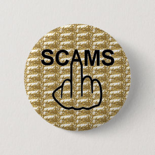 Badge Rond 5 Cm Retourner les scams de bouton