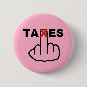 Badge Rond 5 Cm Retourner les taxes sur les boutons