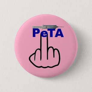 Badge Rond 5 Cm Retourner Peta Bouton