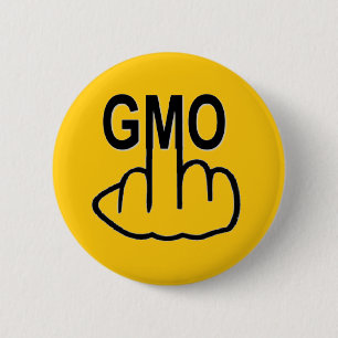 Badge Rond 5 Cm Retourner sur le bouton OGM