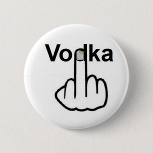 Badge Rond 5 Cm Retourner vodka bouton