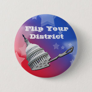 Badge Rond 5 Cm Retourner votre crédit de district 2026
