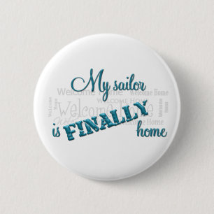 Badge Rond 5 Cm Retours au pays : Bouton de marin