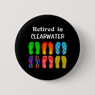 Badge Rond 5 Cm Retraité à Clearwater