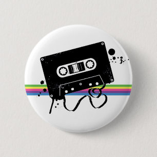 Badge Rond 5 Cm Rétro bouton d'amour