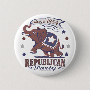 Badge Rond 5 Cm Rétro bouton de GOP