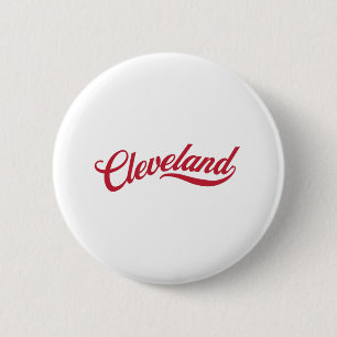Badge Rond 5 Cm Retro Cleveland