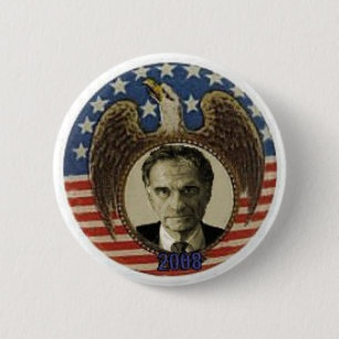 Badge Rond 5 Cm Rétro Eagle bouton de Nader