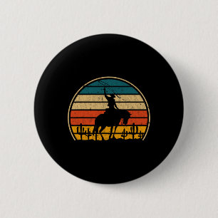 Badge Rond 5 Cm Rétro équitation Rodéo Western Country Cowbo