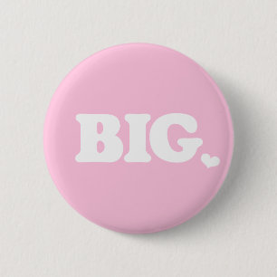 Badge Rond 5 Cm Retro Font Big Little Sorority Button