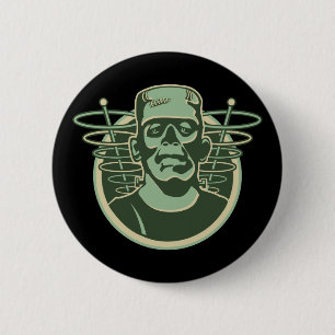 Badge Rond 5 Cm Rétro Frankenstein