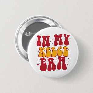 Badge Rond 5 Cm Rétro Groovy Dans Mon Ère Kelce 