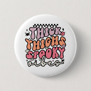 Badge Rond 5 Cm Retro Halloween