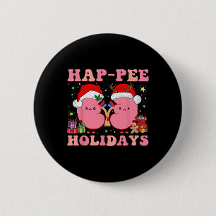 Badge Rond 5 Cm Retro Hap Pee Vacances Noël Dialyse Infirmière Ki