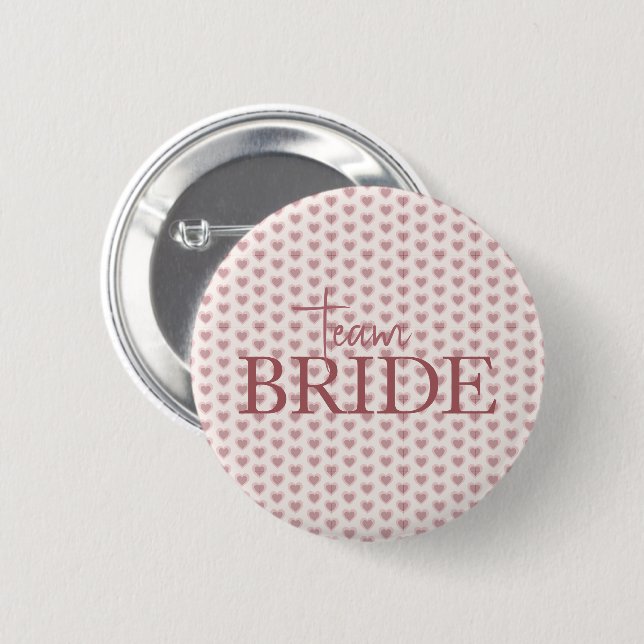 Badge Rond 5 Cm Retro Hearts Pink Burgundy Y2K Style (Devant & derrière)