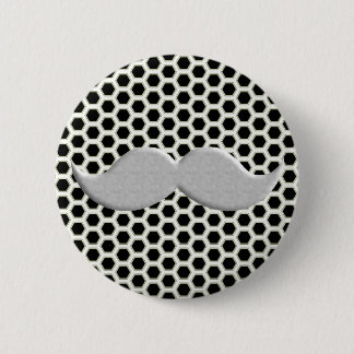 Badge Rond 5 Cm Rétro moustache de moustache de guidon
