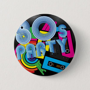 Badge Rond 5 Cm Rétro partie 80