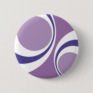 Badge Rond 5 Cm rétro pourpre