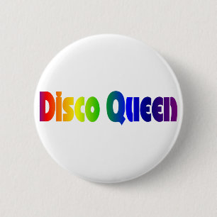 Badge Rond 5 Cm Rétro reine de disco