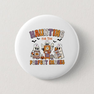 Badge Rond 5 Cm Rétro Sonographe Ultrasound Tech Halloween Vascul