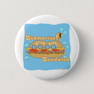 Badge Rond 5 Cm Retro Sub Sandwich aussi !