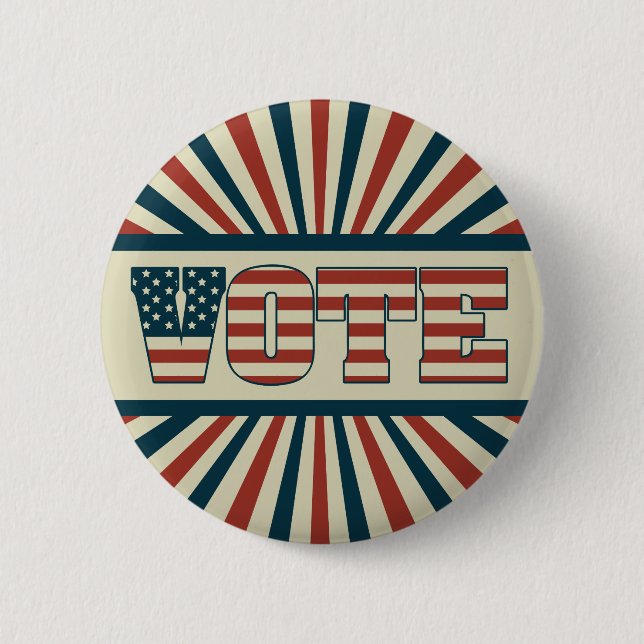 Badge Rond 5 Cm Rétro vitesse de vote (Devant)