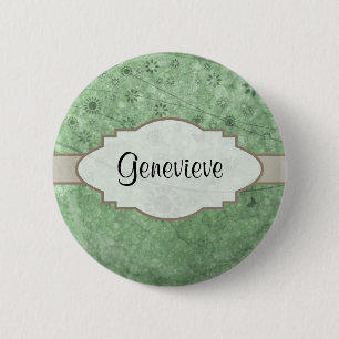 Badge Rond 5 Cm Rétros fleurs et papillons Aqua.png