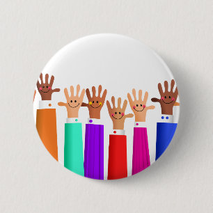 Badge Rond 5 Cm Réunion heureuse