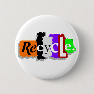 Badge Rond 5 Cm Réutilisez