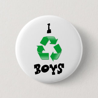 Badge Rond 5 Cm réutilisez, I, GARÇONS