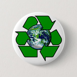 Badge Rond 5 Cm Réutilisez pour la terre de planète