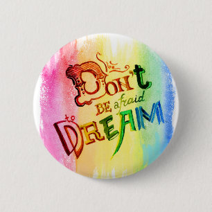 Badge Rond 5 Cm Rêve d'arc-en-ciel