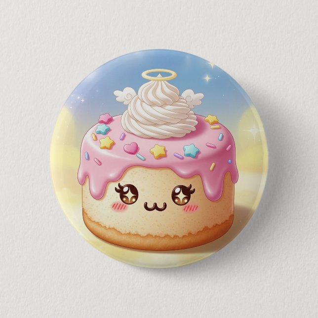 Badge Rond 5 Cm Rêve de baie de nuages (Devant)