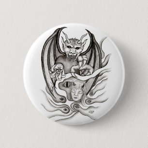 Badge Rond 5 Cm Rêve de minuit - démons